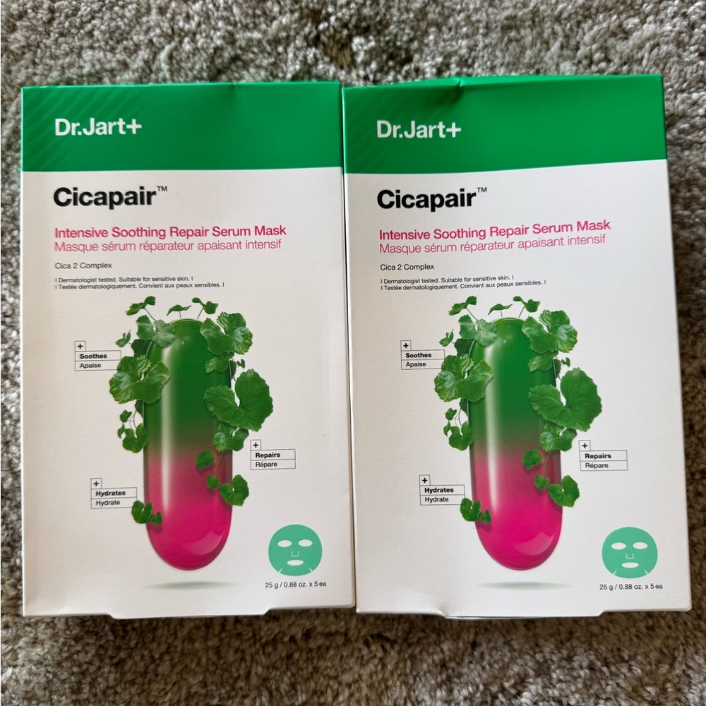 2 sets of Dr.Jart+ Cicapair Intensive Soothing Repair Serum Mask